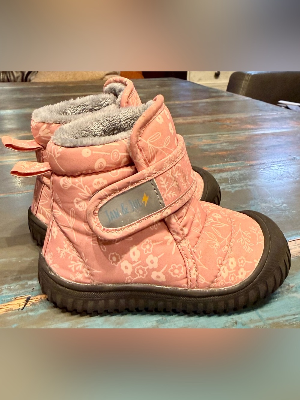 Jan & Jul Pink Kids Boots 6